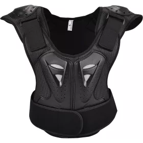 Detská motoristická ochranná vesta Čierna M