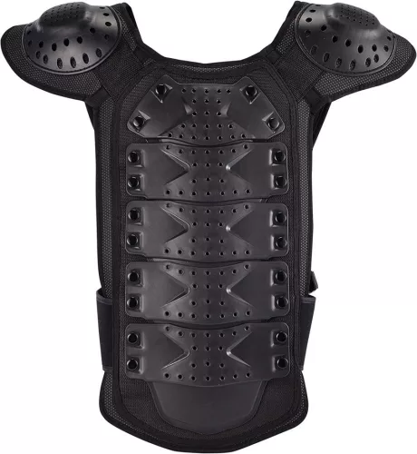 Detská motoristická ochranná vesta Čierna M