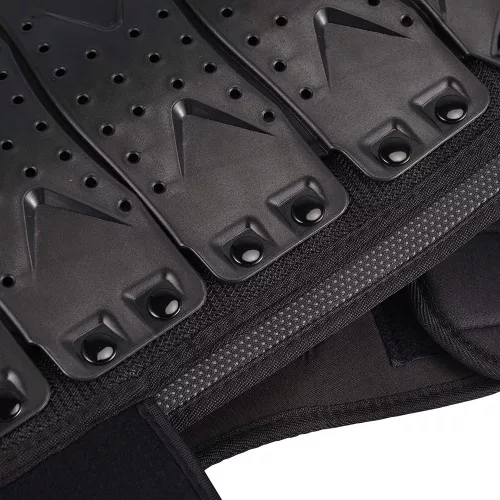 Detská motoristická ochranná vesta Čierna M