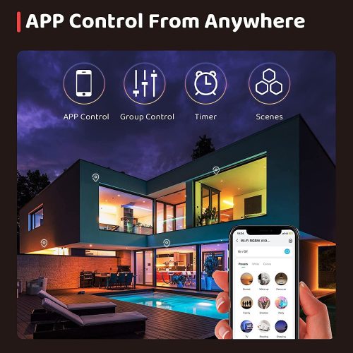 V bunke je text:4 ks Teckin SB50 inteligentné žiarovky