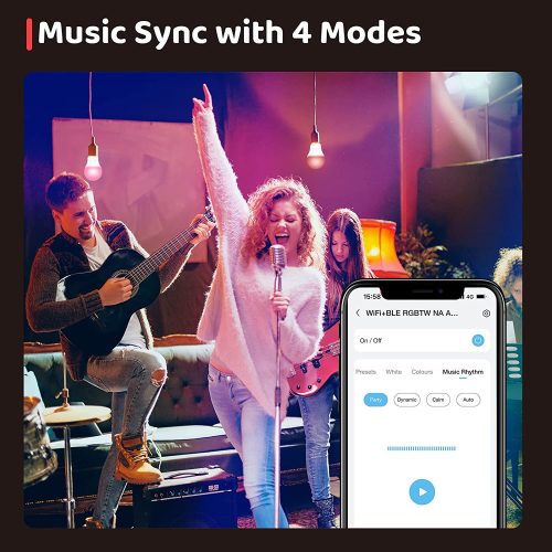 V bunke je text:4 ks Teckin SB50 inteligentné žiarovky