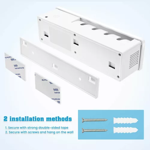 Sterilizátor zubných kefiek MECO Eleverde UV Touch White so 4 držiakmi na zubné kefky