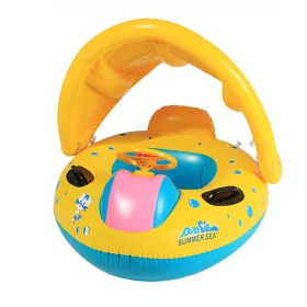   V bunke je nasledovný text: Fúkaný gumový čln s plachtou a kormidlom 65x73cm.