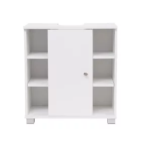 Biela umývadlová kúpeľňová skrinka, komoda