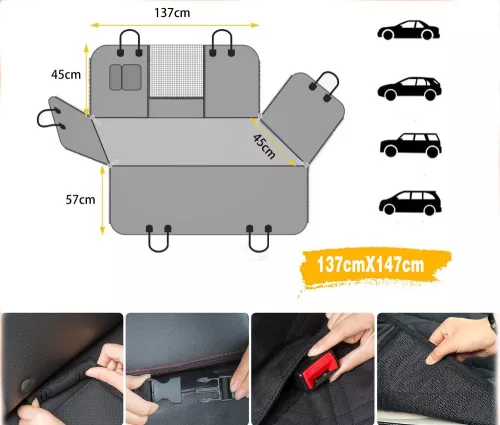 Psie autosedačkové poťahy