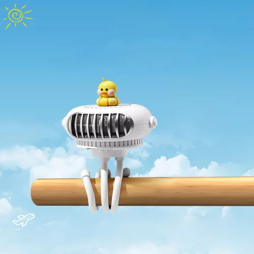 V kočíku ventilátor