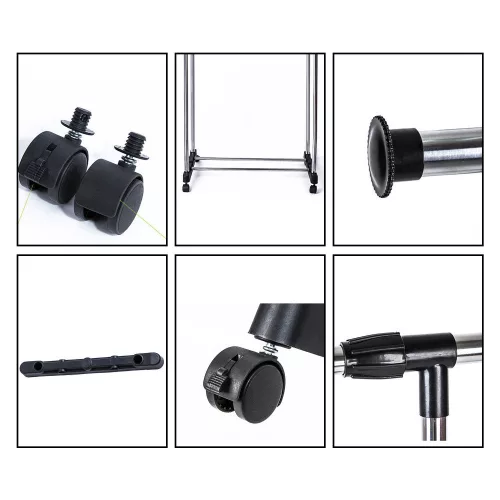 Dvojitý stojan na oblečenie, stojan na sušenie bielizne.