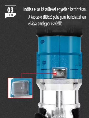 Dĺžka Akumulátorová horná fréza na obrábanie dreva
