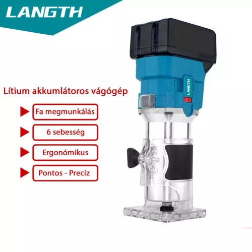 Dĺžka Akumulátorová horná fréza na obrábanie dreva