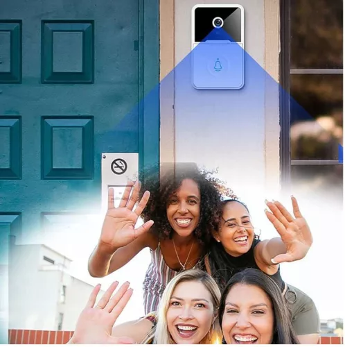 Bezdrôtový inteligentný vrátnik so vstavaným prijímačom, biela farba