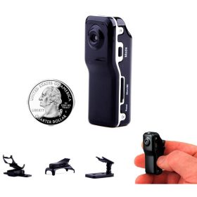   V bunke je text: "Športová mikrokamera MR s mnohými doplnkami"