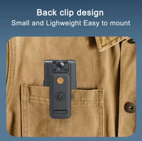 V bunke je text:
Mini testovacia kamera s HD IPS obrazovkou, otočným objektívom 180° a zadným klipom