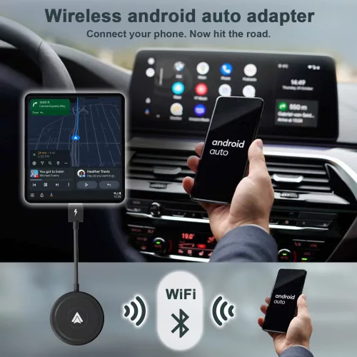 Bezdrôtový Android autový vysielač-prijímač.