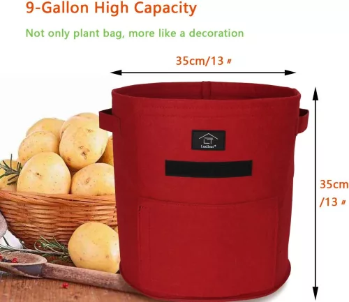 Kvetináč Laxllent Textil 2 veľké 2 malé zelené