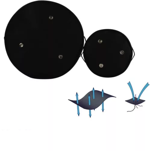 Kvetináč Laxllent Textil 2 veľké 2 malé čierna farba