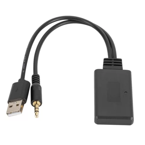 Automobilový AUX Bluetooth audio vysielač a prijímač