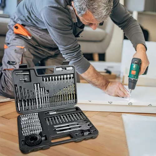 Súprava 111 ks vrtákov a skrutiek