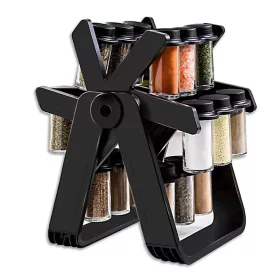 Otočná kuchynská polica s 18 dózami na korenie