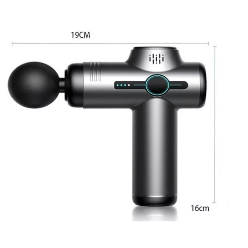 V1 Masážna pištoľ s 8 masážnymi hlavicami, 6 rýchlostnými stupňami.