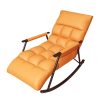 Relaxačná hojdacia stolička v oranžovej farbe