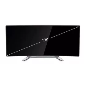 Digitálny budík s zakriveným LCD displejom