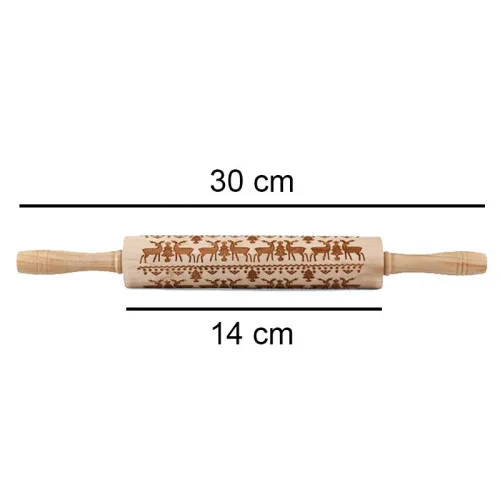 Valcová s vianočným vzorom