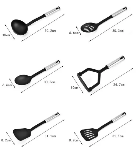 38 ks nerezových kuchynských nástrojov