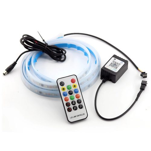 V bunke:
Bluetooth 180 cm autový LED pás - aplikácia + diaľkové ovládanie