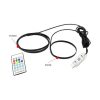V buňce je text: Inteligentné LED osvetlenie do auta - 110 cm + 35 cm, aplikácia + diaľkové ovládanie.