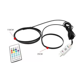   Inteligentné LED osvetlenie interiéru auta – 110 cm + 35 cm, aplikácia + diaľkové ovládanie