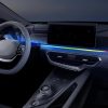 V buňce je text: Inteligentné LED osvetlenie do auta - 110 cm + 35 cm, aplikácia + diaľkové ovládanie.