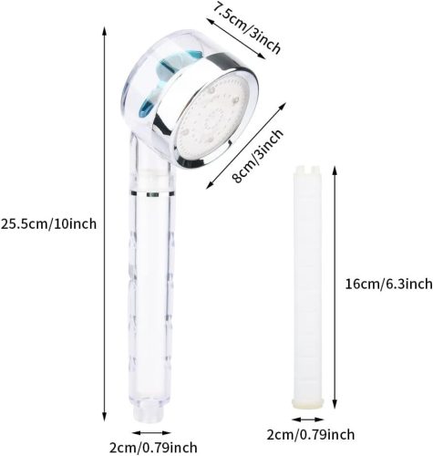 Homeland farebná LED sprchová hlavica