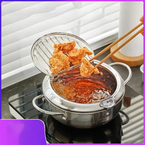 Japonský štýl Nerezový tempúrový olejový teplomer.