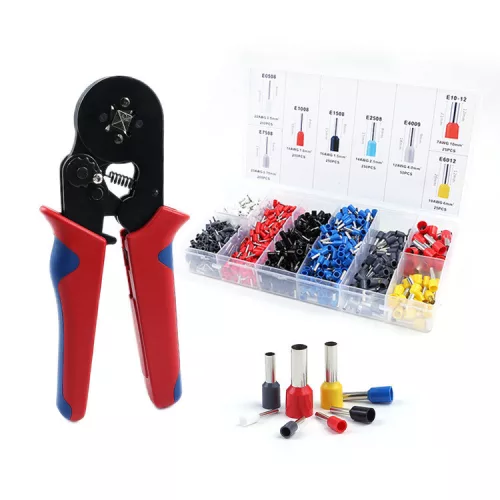 Súprava krimpovacích klieští, 1200 ks