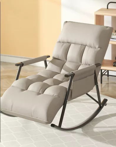 Relaxačné kreslo v svetlosivej farbe