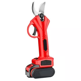 Akumulátorový extra silný záhradný nožnice, červené
