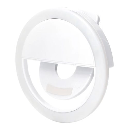 Pripínateľná selfie LED lampa na telefón