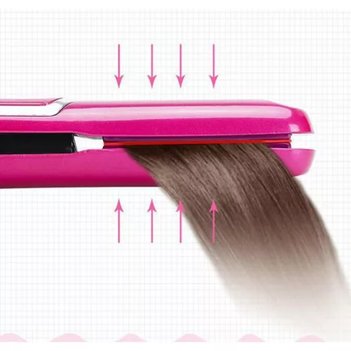 Bezdrôtový 2 v 1 kulma a vyrovnávač vlasov - USB nabíjanie, nastaviteľná teplota