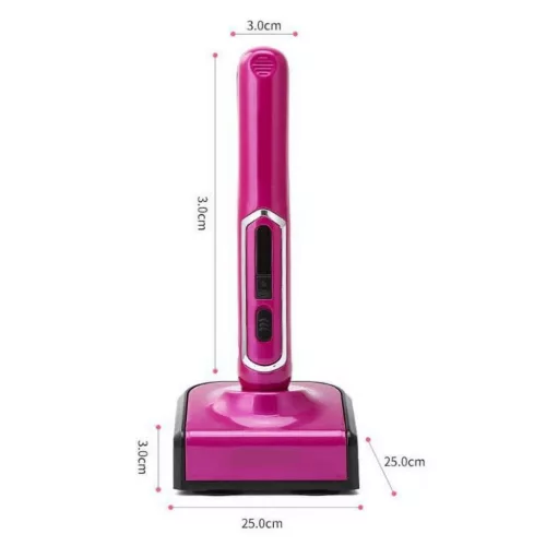 Bezdrôtový 2 v 1 kulma a vyrovnávač vlasov - USB nabíjanie, nastaviteľná teplota