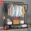 Viacúčelový sušiak na oblečenie, vešiak na oblečenie, úložný priestor na topánky.