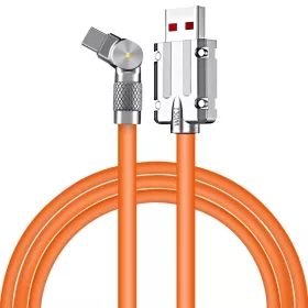 AlphaOne oranžový 2 m kábel typu C