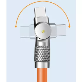 AlphaOne oranžový 2 m kábel typu C