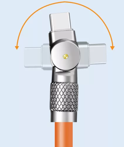 AlphaOne oranžový 2 m kábel typu C