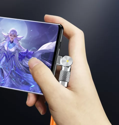 AlphaOne oranžový 2 m kábel typu C