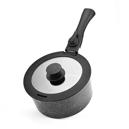 Odnímateľná rukoväť 5-dielna sada riadu - Moderné, priestorovo úsporné a praktické riešenie do každej kuchyne.