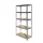 Polica Salgó, kovová polica, 5 poličiek, 150x70x30 cm, nosnosť 875 kg.
