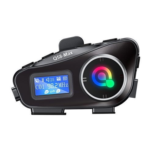 V bunke je text: Q58Max motorový bluetooth headsetPreklad do slovenčiny:Q58Max motorový bluetooth headset