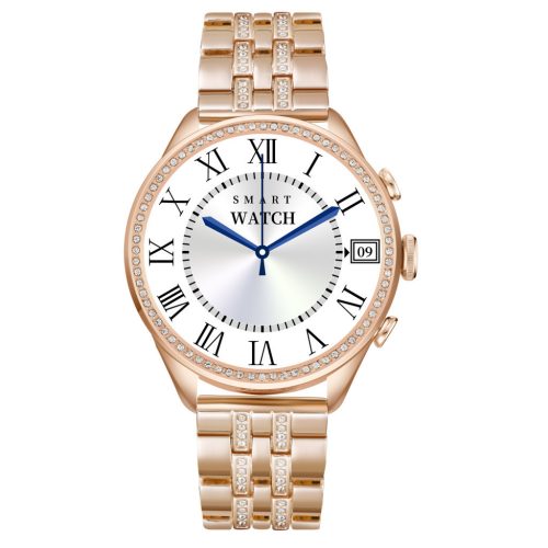 Dámske inteligentné hodinky GEN9, zlatá a ružová remienok