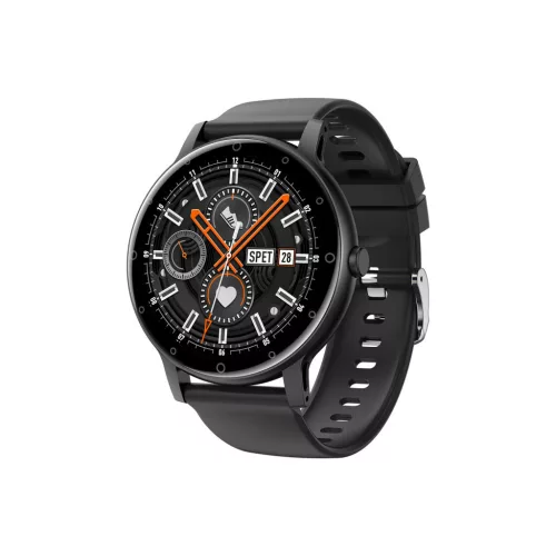 Inteligentné hodinky Ikarios S88 čierne so sledovaním spánku, meraním pulzu a hladiny kyslíka v krvi.