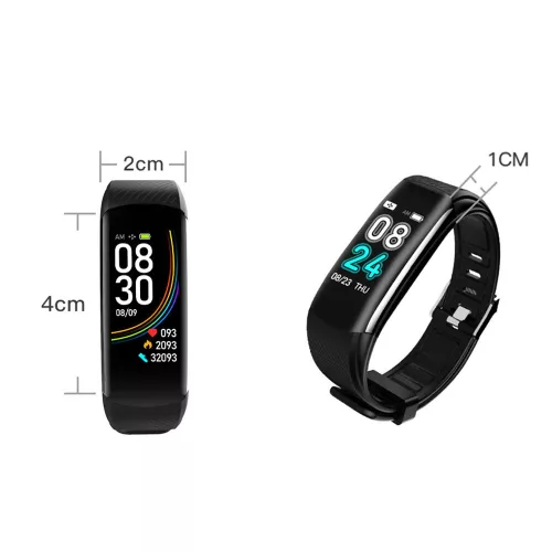 V bunke je čierny inteligentný náramok C6S.